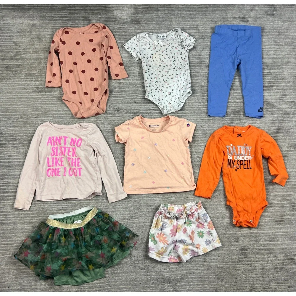 Lot of 26 Girls 18M - 24M 2T Nike Carter's Ralph Lauren Toddler Multi Clothing